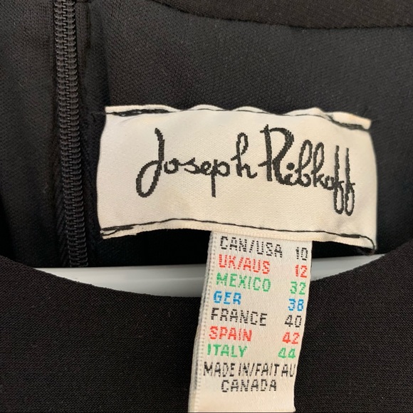 Joseph Ribkoff Black Sleeveless Evening Cocktail Dress - Gorgeous & NWOT - Picture 4 of 5